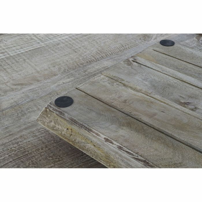 Table Basse DKD Home Decor Noir Naturel Bois Métal 120 x 120 x 55 cm 4 Table Basse DKD Home Decor Noir Naturel Bois Métal 120 x 120 x 55 cm 4