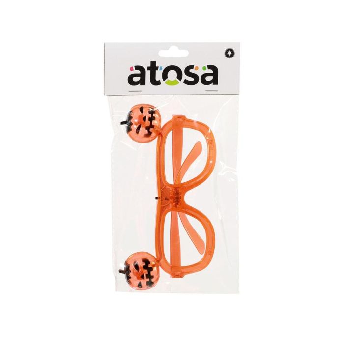 Accessoire Halloween - Lunettes Décoratives avec Citrouilles Lumineuses Orange, Élément pour Décoration et Déguisement