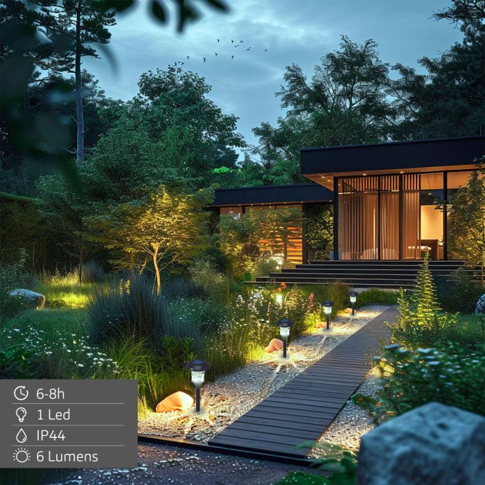 Lampe solaire Aktive 15 x 49 x 15 cm (4 Unités) 4