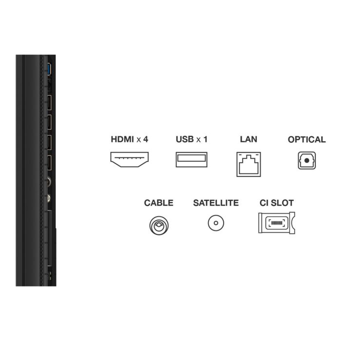 TV intelligente TCL 85P8K 85" 4K Ultra HD HDR QLED 3