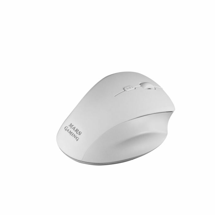 Souris Mars Gaming MMWERGO Ratón Inalámbrico Ergonómico Blanco 3200 DPI 1