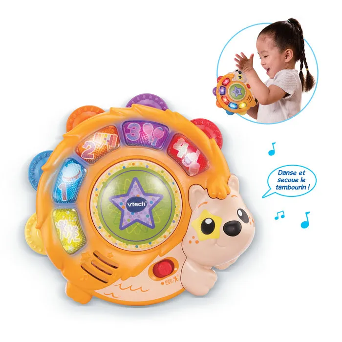 VTECH BABY Super Tambourin Lumière Magique - Jouet musical interactif pour enfants 1-4 ans, 2 modes de jeu, apprentissage des chiffres, couleurs et instruments - Multicolore VTECH BABY Super Tambourin Lumière Magique - Jouet musical interactif pour enfants 1-4 ans, 2 modes de jeu, apprentissage des chiffres, couleurs et instruments - Multicolore