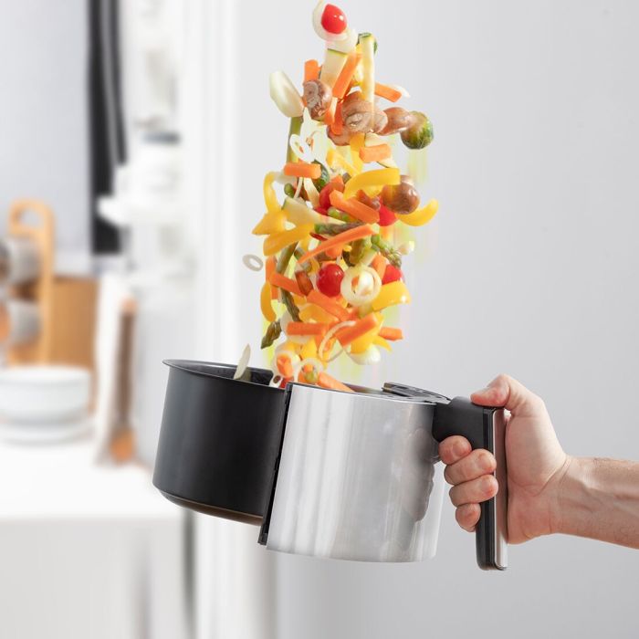 Friteuse à Air InnovaGoods Fryinn 3500 Noir 1400 W 3,5 L Acier inoxydable 6 Friteuse à Air InnovaGoods Fryinn 3500 Noir 1400 W 3,5 L Acier inoxydable 6