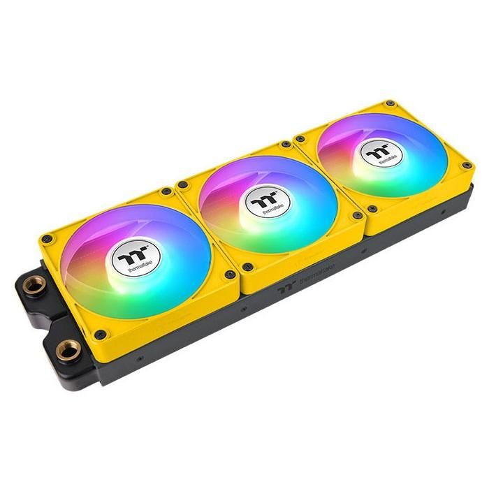 120mm Thermaltake CT120 EX Reverse ARGB Sync PC Cooling Fan Bumblebee 3 Pack 3