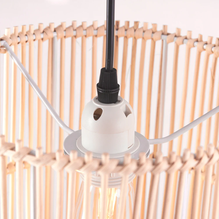 Lampe Suspendue "Evelynn" Rotin [SKD-AP-RATAN] 2