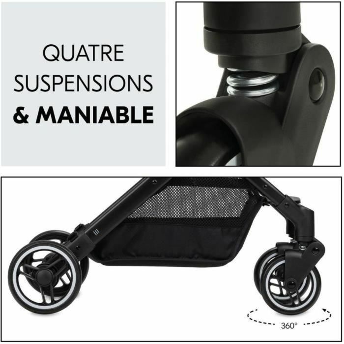 Poussette pour bébé Hauck Noir 7