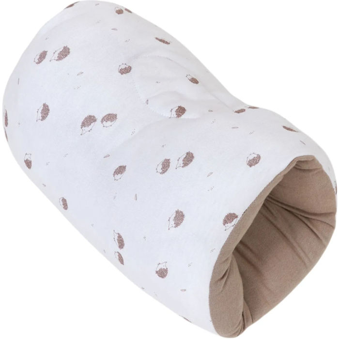 Tineo Brassard d'Allaitement - Soutien de Bras pour Bébé en Jersey de Coton Doux - Modèle Écru à Motif Hérissons