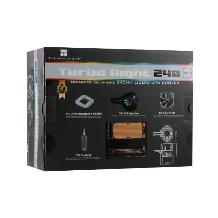 K WAK Thermalright Turbo Right 240C - 1700/1200/20xx/AM4/AM5 8