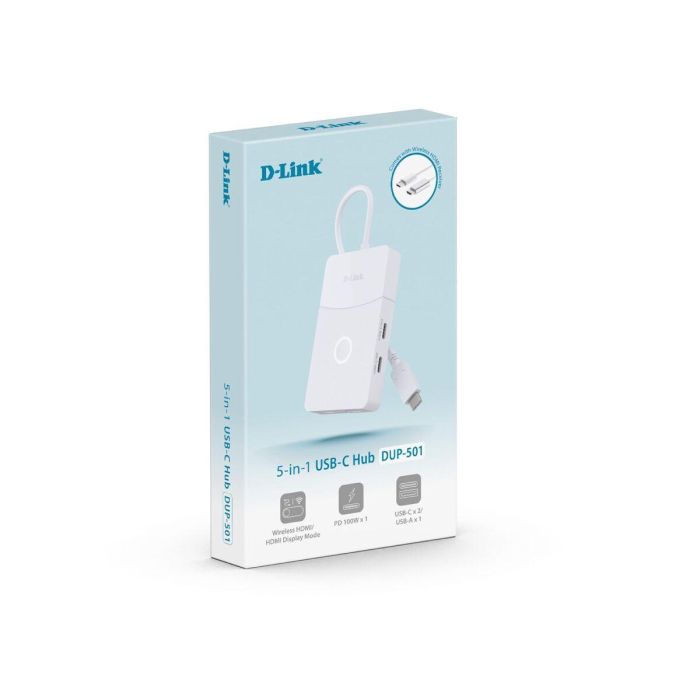 Hub USB D-Link DUP-501 Blanc Hub USB D-Link DUP-501 Blanc