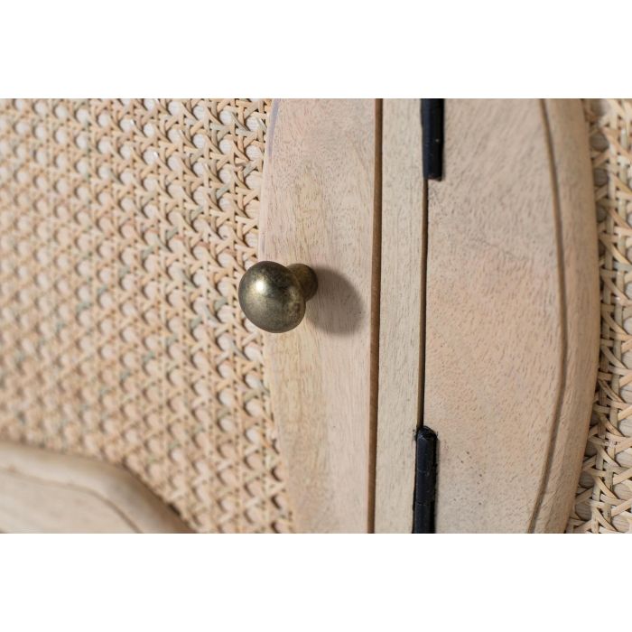 GINER Y COLOMER - Meuble TV en bois de manguier avec 4 portes à design artisanal - 200 x 40 x 51 cm - Finition naturelle 4 GINER Y COLOMER - Meuble TV en bois de manguier avec 4 portes à design artisanal - 200 x 40 x 51 cm - Finition naturelle 4