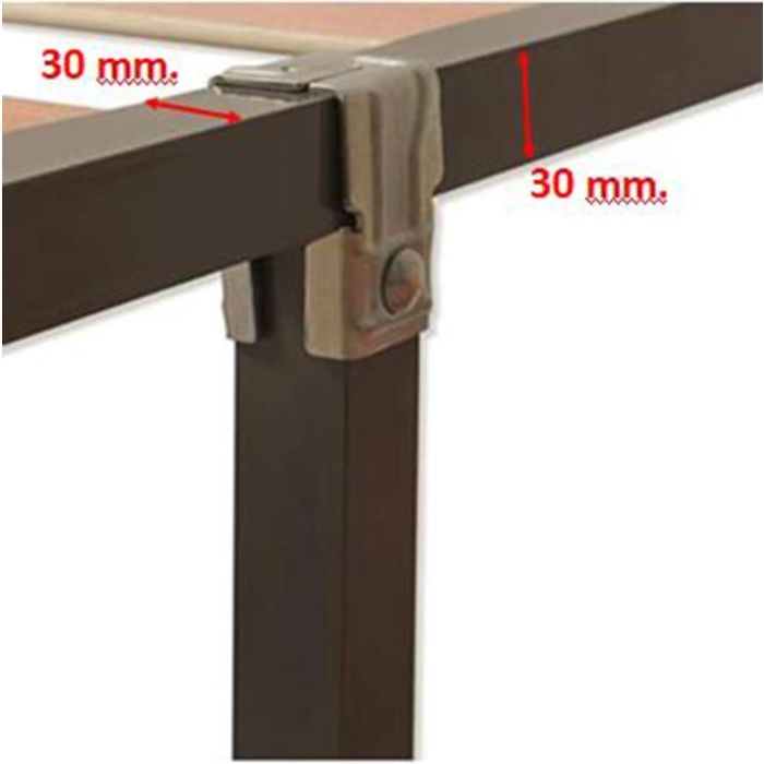 Juego De 4 Patas Cuadradas Para Somier. Altura 28 Cm. 30X30 Mm Q&Q 1