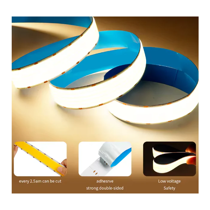 Tira LED COB 24VDC 36W 1680 LEDs/M 2700Lm/M 4000K IP20 5 Metros 1