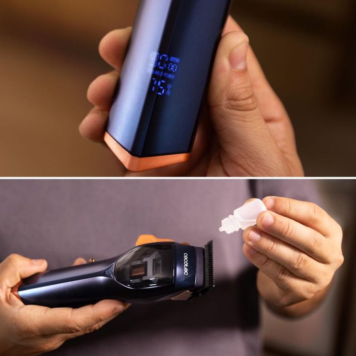 Tondeuse Cecotec PrecisionCare Expert Vector sans fil, moteur 9200rpm, lame DLC 1 Tondeuse Cecotec PrecisionCare Expert Vector sans fil, moteur 9200rpm, lame DLC 1