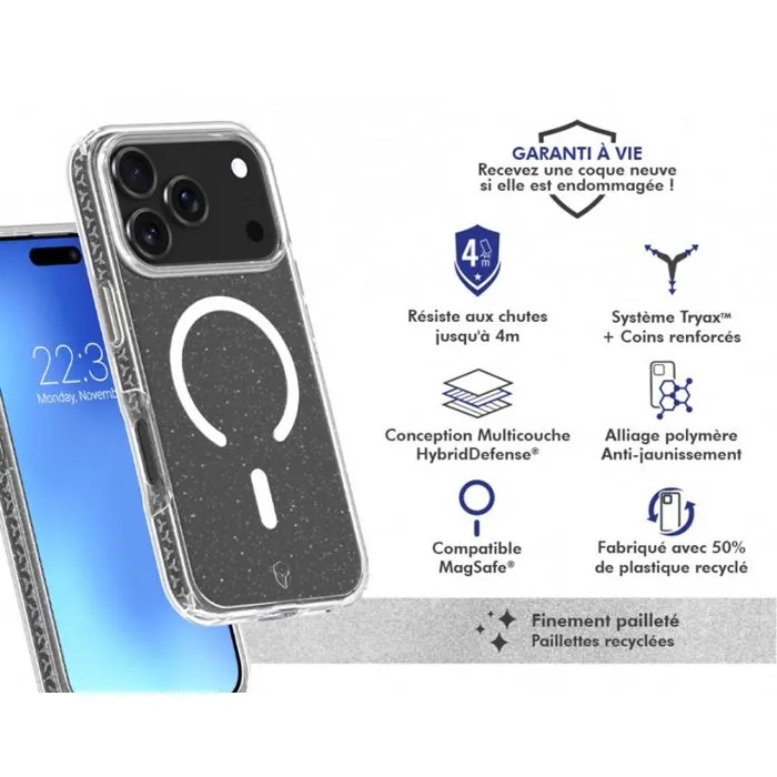 Force Case Coque FC Air Xtrem MagSafe Recyclé à Paillettes pour iPhone 17 Pro Max - Protection Premium et Élégante Force Case Coque FC Air Xtrem MagSafe Recyclé à Paillettes pour iPhone 17 Pro Max - Protection Premium et Élégante