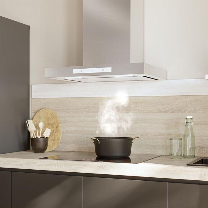 Hotte Conventionnelle Cecotec Bolero Flux TT 608000 Slim Glass 60 cm Blanche A++ 15 Hotte Conventionnelle Cecotec Bolero Flux TT 608000 Slim Glass 60 cm Blanche A++ 15