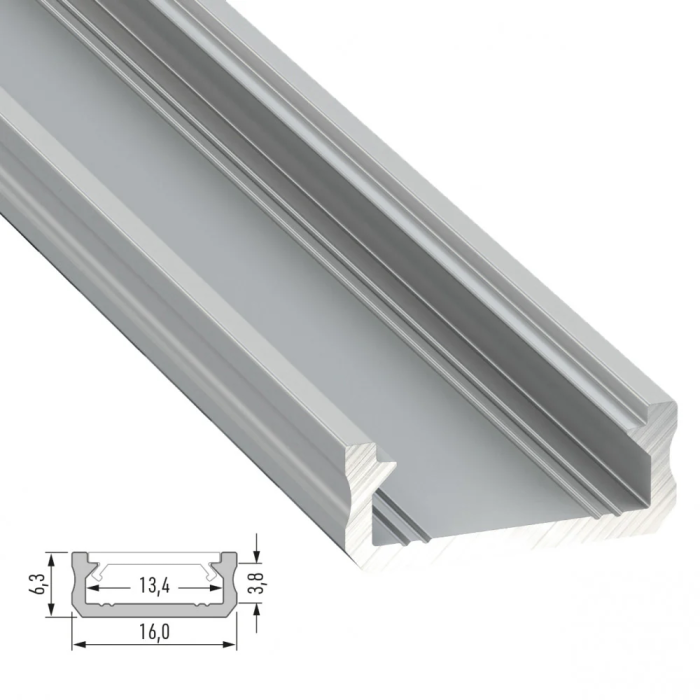Profilé Aluminium Type D 2,02M 4