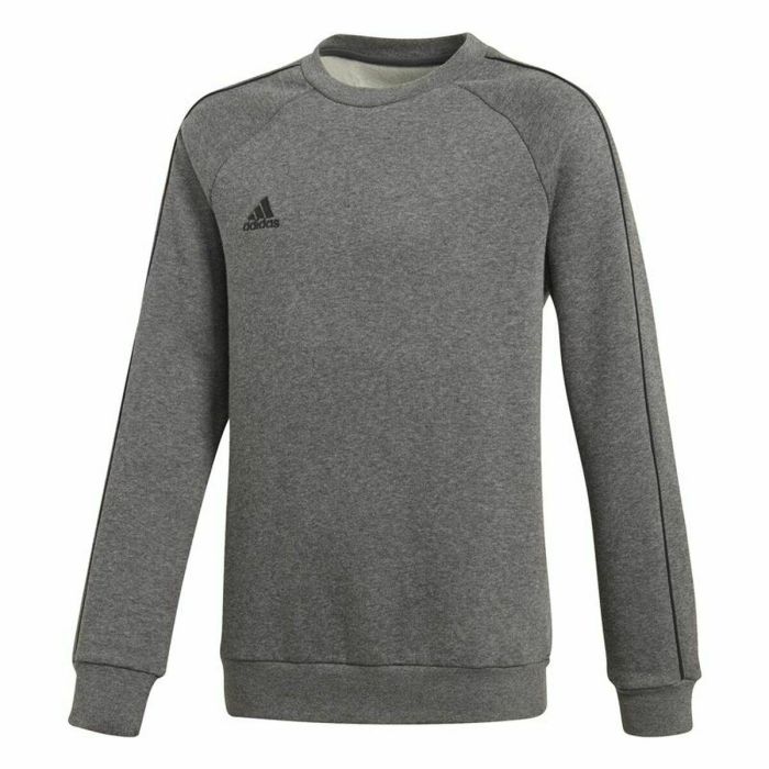 Sweat sans capuche enfant Adidas Core 18 Gris foncé 0 Sweat sans capuche enfant Adidas Core 18 Gris foncé 0
