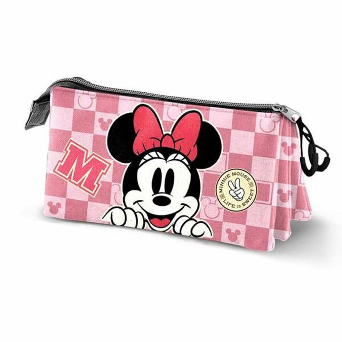 Trousse Fourre-Tout Triple Minnie Mouse 0 Trousse Fourre-Tout Triple Minnie Mouse 0