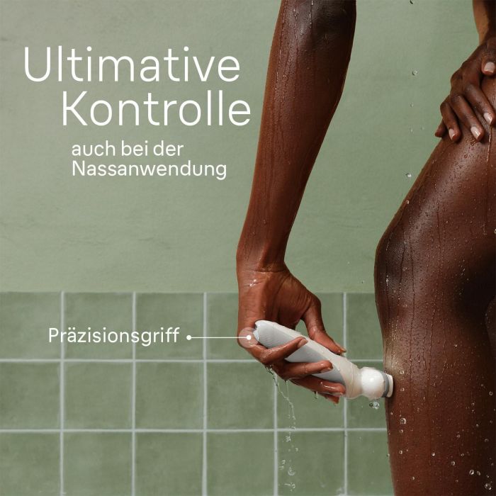 Braun Silk-épil 9 9-341 Epilateur Rasoir Tondeuse Visage Humide et Sec Blanc avec 40 Pinces MicroGrip et Batterie Rechargeable