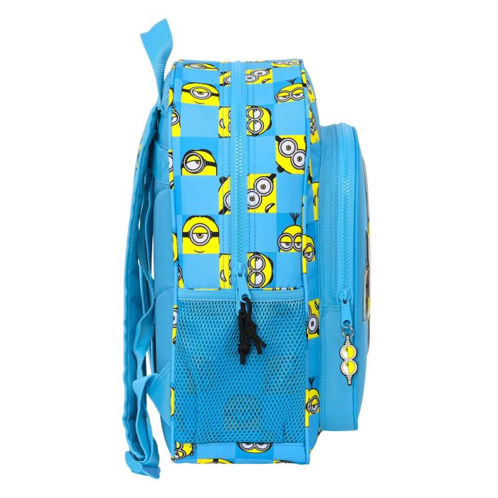Cartable Minions Minionstatic Bleu 32 x 38 x 12 cm 1