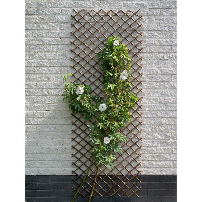 Treillis extensible - NATURE - En osier FSC naturel - 90 x 180 cm 1