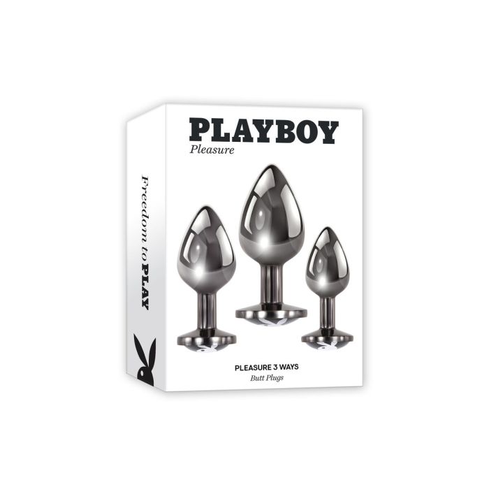 Plug Anal Playboy Playboy Argenté 2 Plug Anal Playboy Playboy Argenté 2