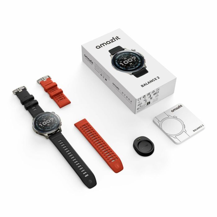 Montre intelligente Amazfit Balance 2 Noir Gris 1,5" 1 Montre intelligente Amazfit Balance 2 Noir Gris 1,5" 1
