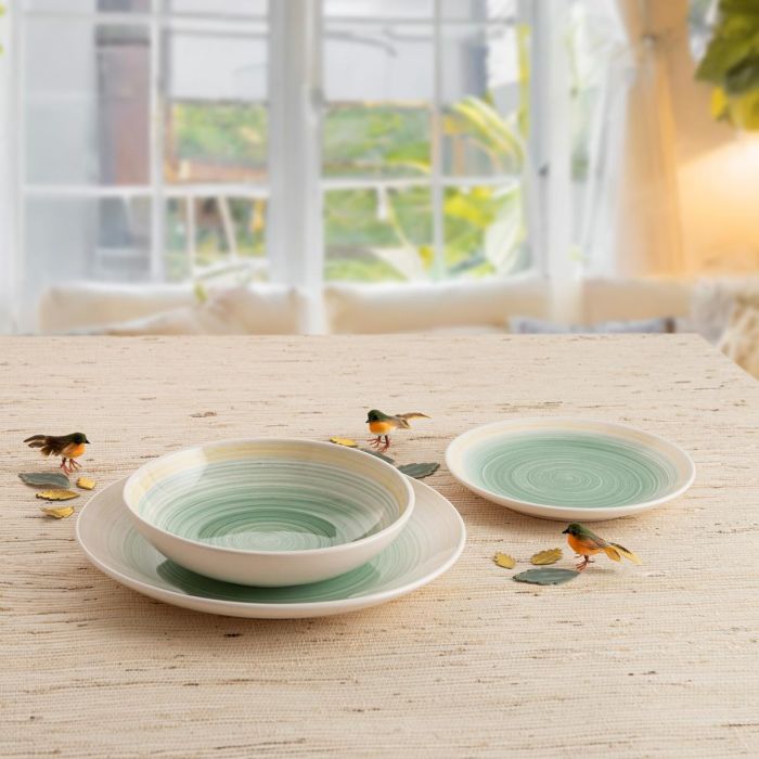 Plato Llano Cerámico Velvet Quid 27 cm (12 Unidades) 1 Plato Llano Cerámico Velvet Quid 27 cm (12 Unidades) 1