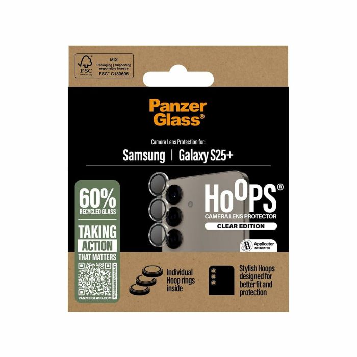 Protection pour téléphone portable PanzerGlass Hoops Lens Protector Galaxy S25 Plus Transparent 3 Protection pour téléphone portable PanzerGlass Hoops Lens Protector Galaxy S25 Plus Transparent 3