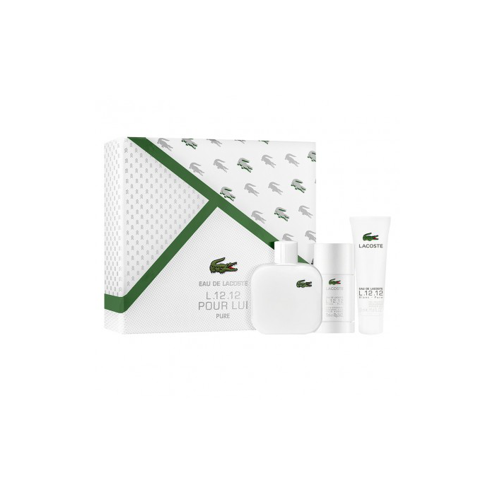 Lacoste Eau De Lacoste L.12.12 Blanc Set Pure Lui Pure Edt 100 mL, Deostick 75 mL, Shower Gel 50 mL 0 Lacoste Eau De Lacoste L.12.12 Blanc Set Pure Lui Pure Edt 100 mL, Deostick 75 mL, Shower Gel 50 mL 0