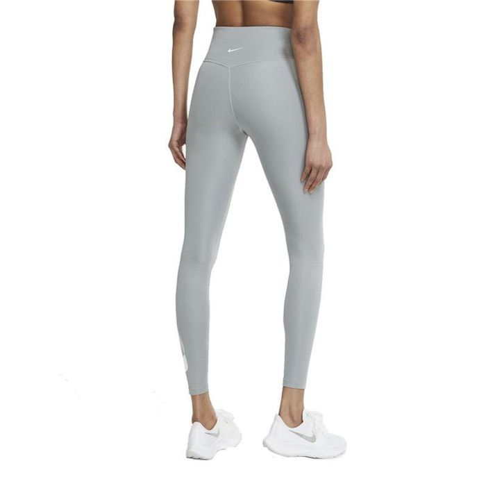 Leggings de Sport pour Femmes Nike Dri-FIT Swoosh Gris 2