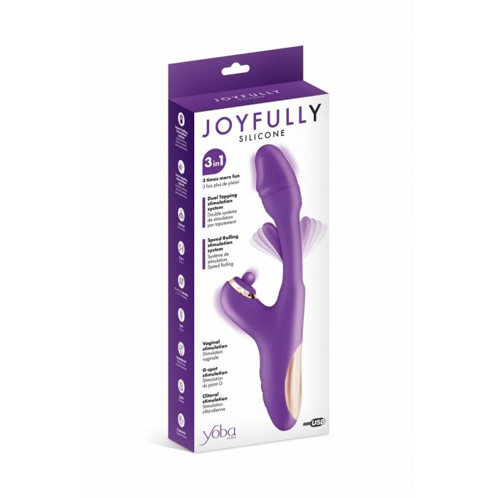 Vibration de Stimulation Double Yoba JOYFULLY Pourpre