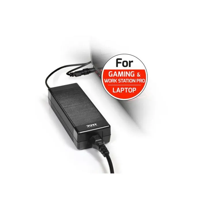 Port Designs Adaptateur secteur Connect 900103 - Chargeur universel 150 W pour PC portable et appareils - 100-240 V avec 6 embouts