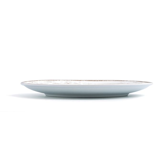 Assiette plate Ariane Tornado Céramique Bicolore (24 cm) (6 Unités) 1