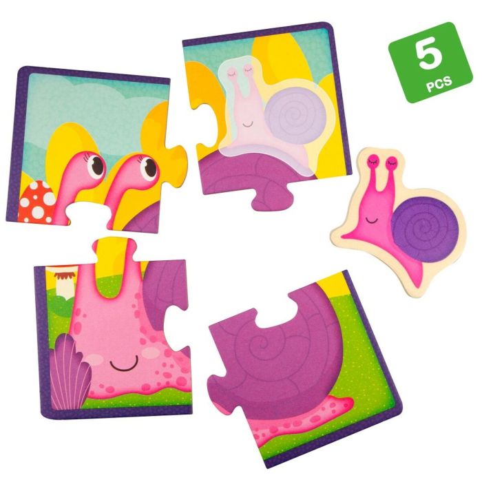 Puzzle Enfant Lisciani Giochi 16 x 1 x 16 cm animaux 16 Pièces (6 Unités) 4 Puzzle Enfant Lisciani Giochi 16 x 1 x 16 cm animaux 16 Pièces (6 Unités) 4