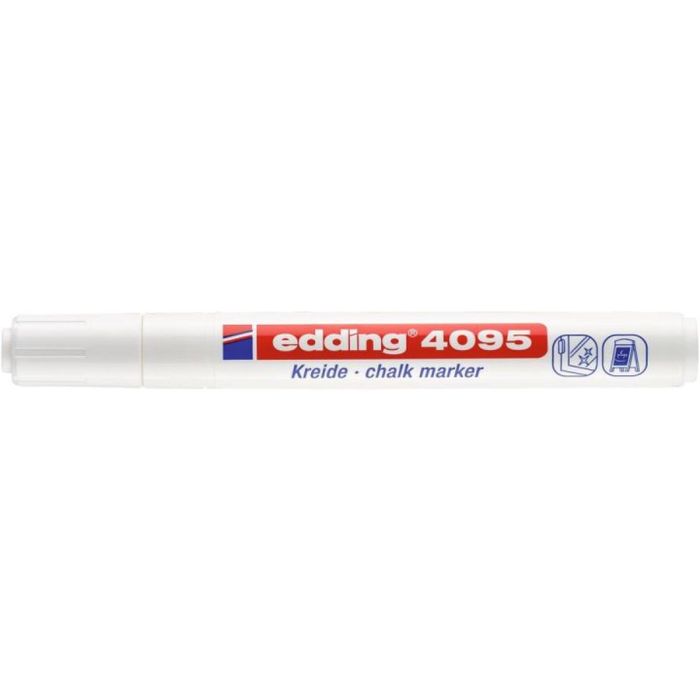 marqueur craie liquide Edding 4095 Blanc (10 Unités) 1