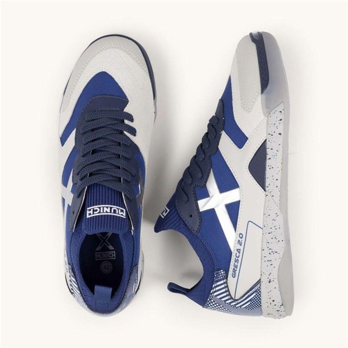 Chaussures de Futsal pour Adultes Munich Gresca 2.0 08 Bleu XL 4