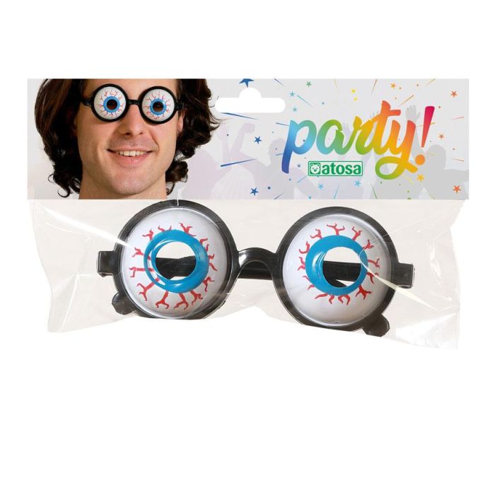 Costume Déguisement Lunettes avec Yeux Exorbités pour Adulte Homme - Accessoire Carnaval, Fête Déguisée, Personnage Clown
