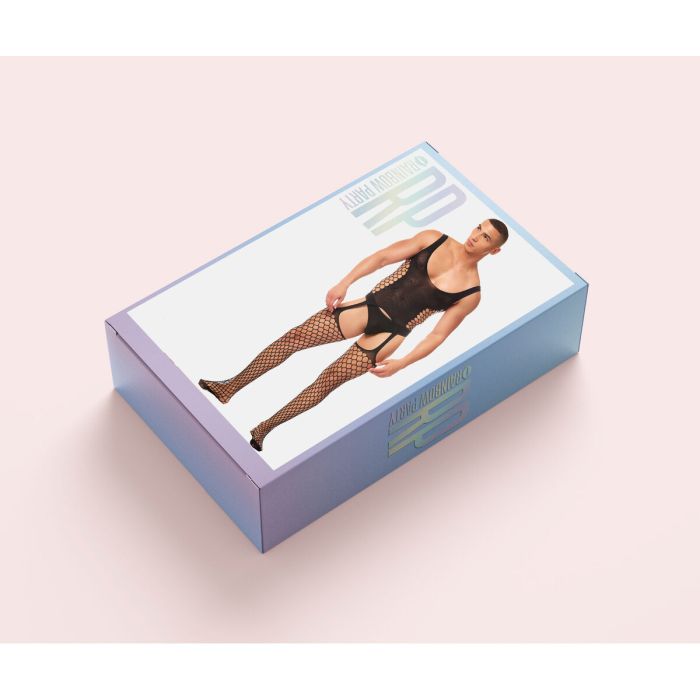 Ensemble de Lingerie Rainbow Party Noir L/XL 1 Ensemble de Lingerie Rainbow Party Noir L/XL 1