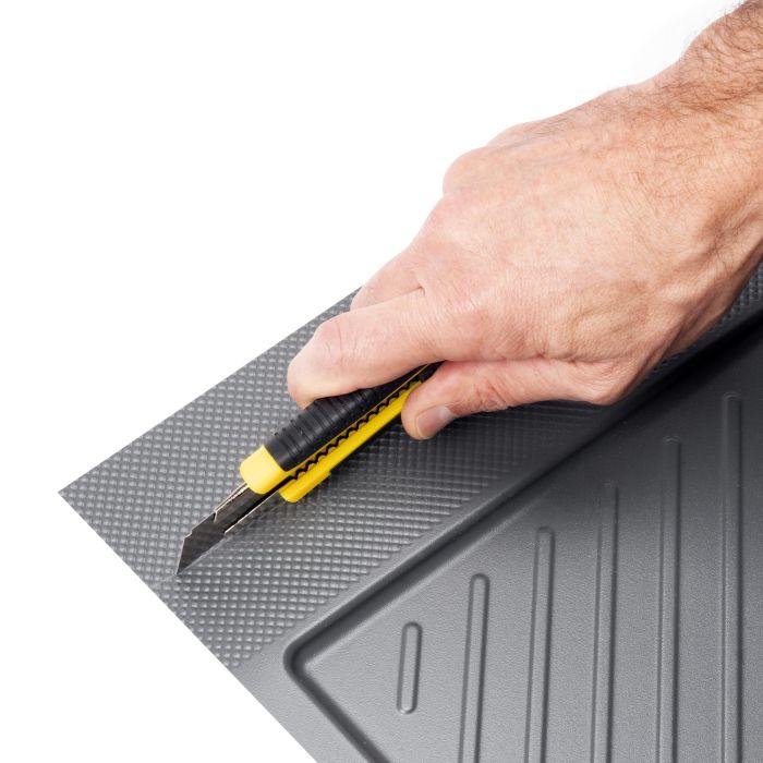 Emuca Protecteurs fond pour la cuisine Sink, M90, 867x580mm, épaisseur de la planchet 16mm, découpable, Plastique, Gris antracite 6