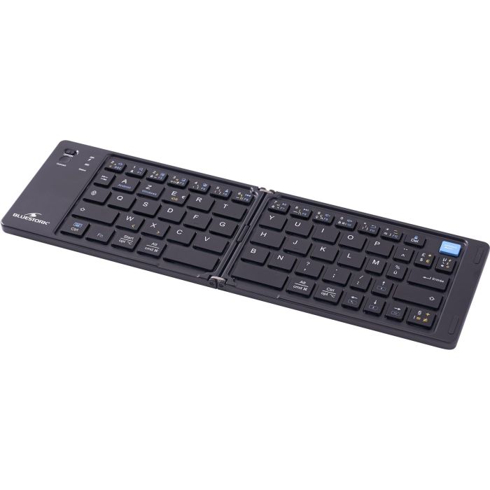Clavier sans fil pliable - Ordinateur, tablette, smartphone, TV - Touches ciseaux - BLUESTORK - KB-MINI-FOLD/FR - AZERTY - Noir 3