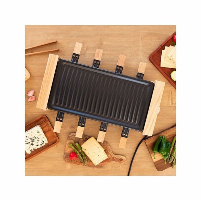 Grill Cecotec Cheese&Grill 8200 Wood Black 1200 W 6 Grill Cecotec Cheese&Grill 8200 Wood Black 1200 W 6