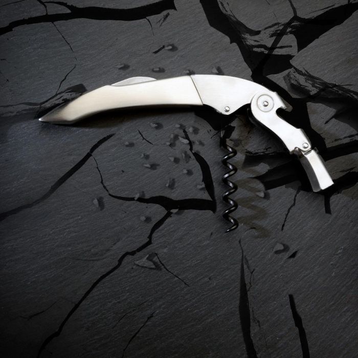 Sacacorchos Acero Inoxidable y Teflón Titan Premium Koala 13,5x12x3 cm (6 Unidades) 2