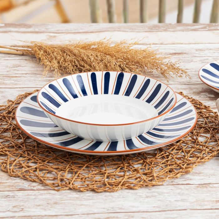 Plato Hondo Porcelana Oceanika Bidasoa 20 cm 1