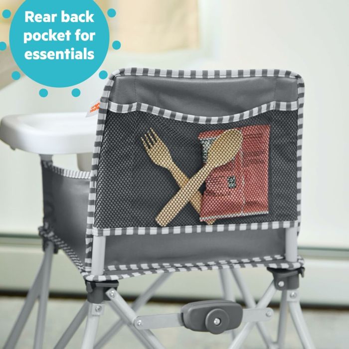 Chaise haute Bright Starts Pop N Dine Gris 14