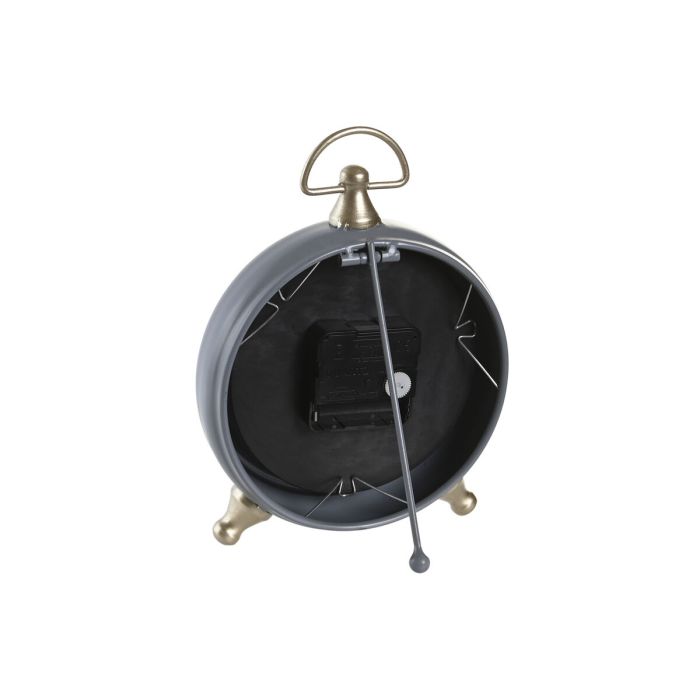 Horloge de table DKD Home Decor Noir Gris Doré Traditionnel (2 Unités) 1 Horloge de table DKD Home Decor Noir Gris Doré Traditionnel (2 Unités) 1