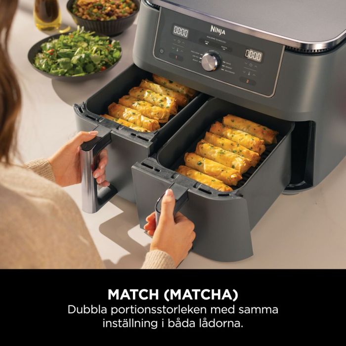 Friteuse à Air NINJA DZ400EU Gris 2470 w 4 Kg 9,5 L 18 Friteuse à Air NINJA DZ400EU Gris 2470 w 4 Kg 9,5 L 18