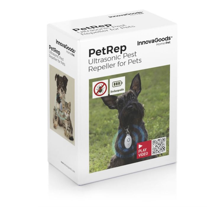 Répulsif Anti-nuisible à Ultrasons Rechargeables pour les Animaux de Compagnie PetRep InnovaGoods 1