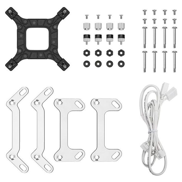 Deepcool LM240 R-LM240-WHDMMC-1 - Watercooling All-In-One 240 mm Blanc avec Écran IPS Personnalisable 2.4" - Pompe 6e Génération 2500-3400 tr/min