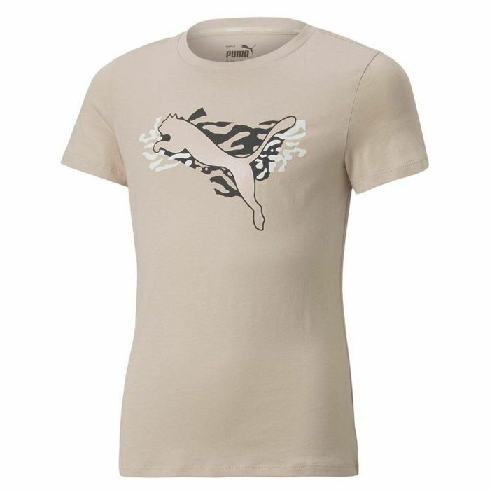 T shirt à manches courtes Enfant Puma Beige 0 T shirt à manches courtes Enfant Puma Beige 0